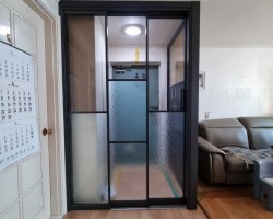 ㄱ자 3연동 그레이불소도장